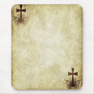 Grunge Crosses #4 - Corners Vertical Mouse Mat