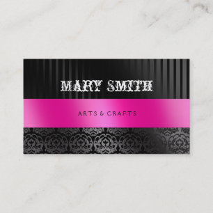Grunge Damask Business Card 2 Sided