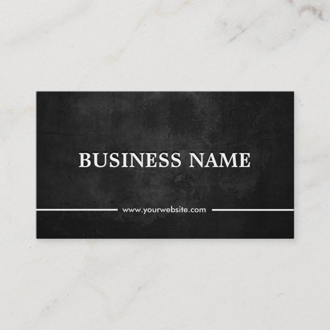 Grunge Dark Game Testing Business Card (Front)