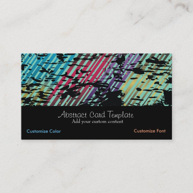 Grunge Design Business Card (Front)