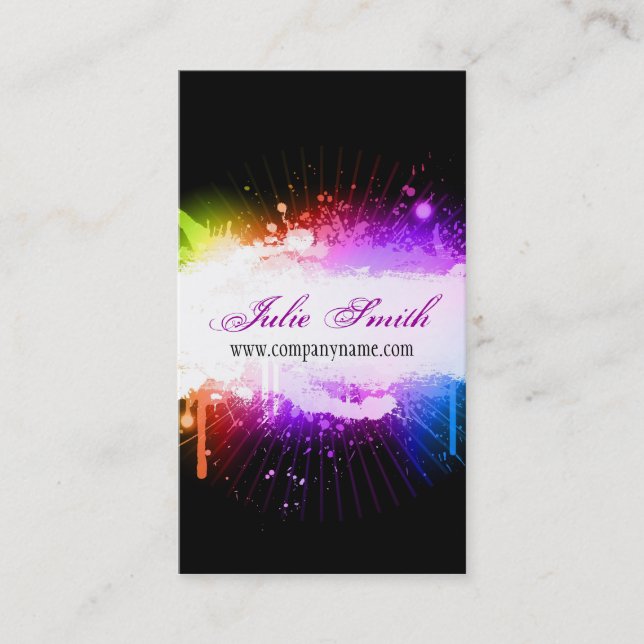 Grunge Design Business Card (Front)