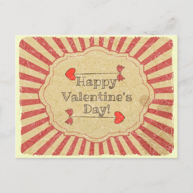 Grunge Design Valentine's Day Card (Front)