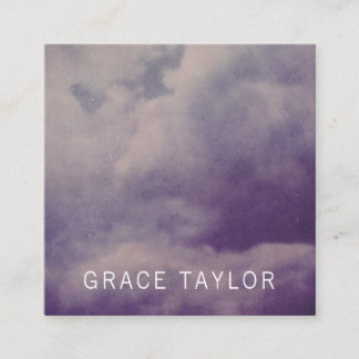 Grunge Dirty Clouds Client Profile Card Set