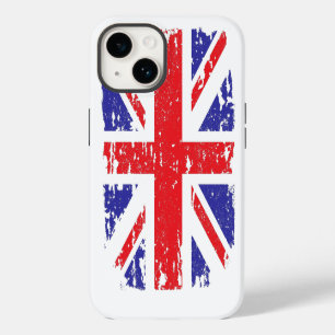 Grunge Distressed UK United Kingdom Flag iPhone 14 Case