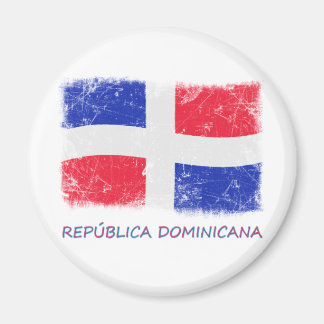 Grunge Dominican Republic Flag Magnet