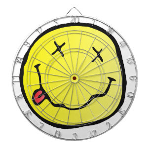 grunge emoji dartboard