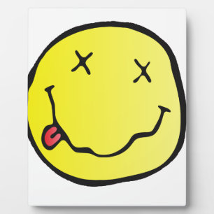 grunge emoji plaque
