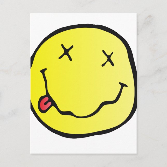 grunge emoji postcard (Front)