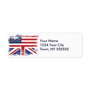 Grunge English American Flag 2
