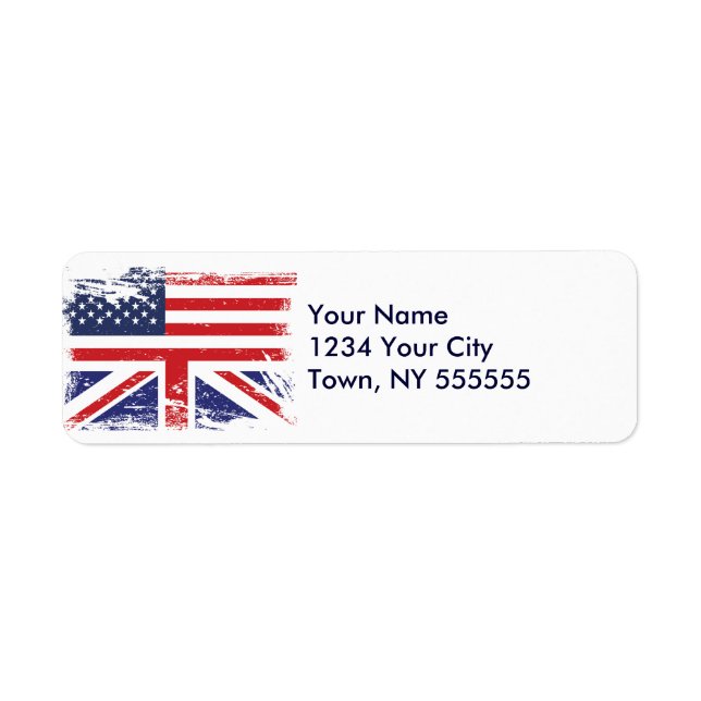 Grunge English American Flag 2 (Front)