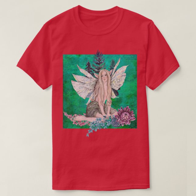 Grunge Fairycore Aesthetic Fairy Ethereal Nature F T-Shirt (Design Front)