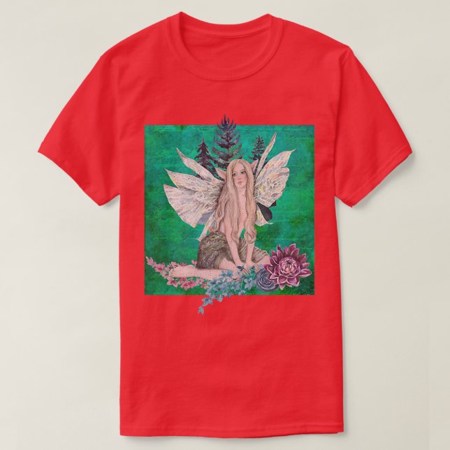 Grunge Fairycore Aesthetic Fairy Ethereal Nature F T-Shirt (Design Front)