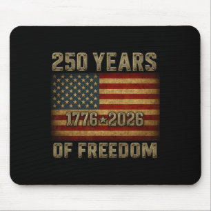 Grunge Flag 250 Years Of Freedom 1776-2026 250th B Mouse Mat