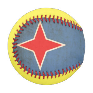 Grunge Flag Of Aruba (Netherlands) Baseball