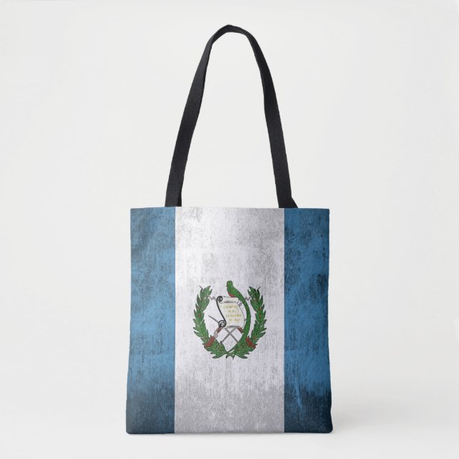 Grunge Flag Of Guatemala Tote Bag (Front)
