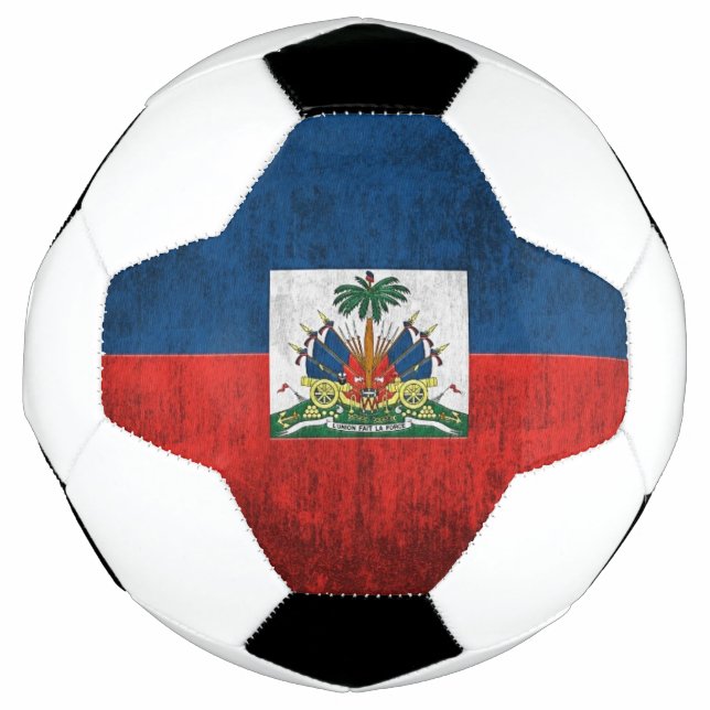Grunge Flag Of Haiti Football (Front)