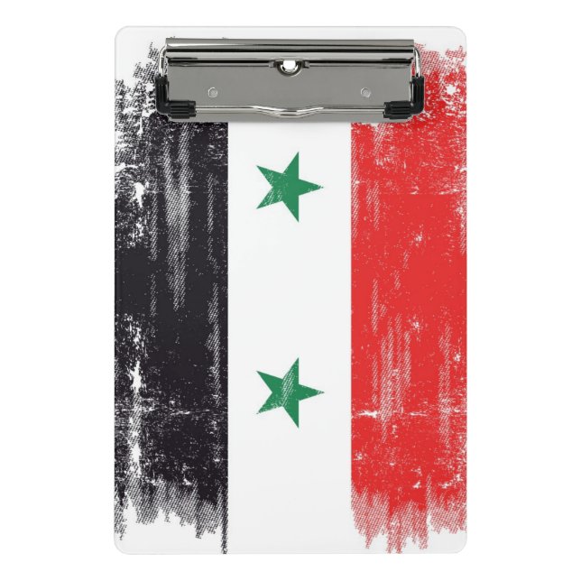 Grunge Flag of Syria. Mini Clipboard (Front)