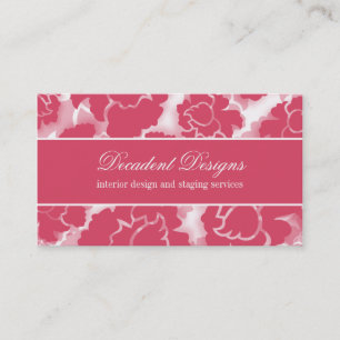 Grunge Floral Decadence Business Card