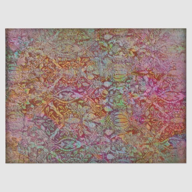 Grunge Floral Decoupage Victorian Tissue Paper (Front)