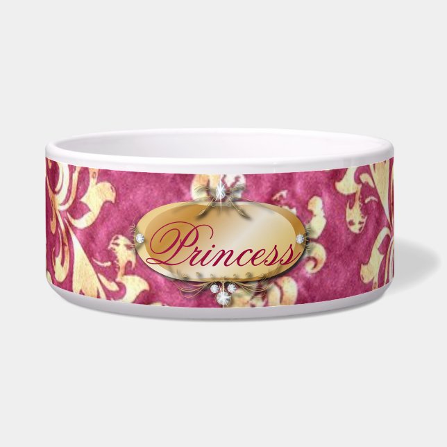 grunge floral Victorian Gold Burgundy damask (Front)