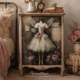 Grunge French Vintage Fairy Ballerina Decoupage Tissue Paper