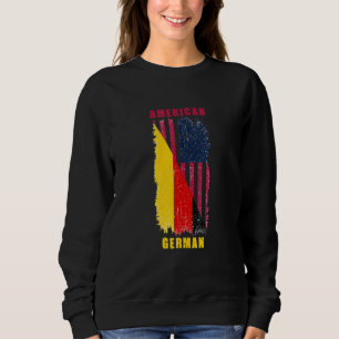 Grunge German American Day Germany Flag America Fl Sweatshirt