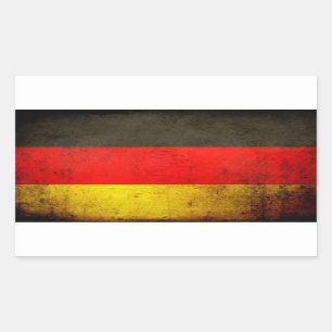 Grunge Germany Flag 1 Rectangular Sticker