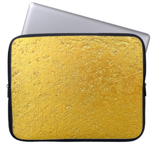 Grunge gold or foil background and textureabstract laptop sleeve
