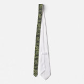 Grunge Green Camo Military Camouflage Mens Tie (Back)