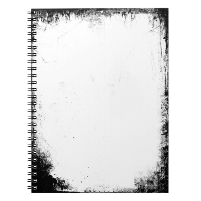 Grunge grungy distressed photo notebook (Front)