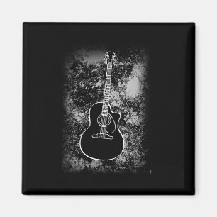 Grunge Guitar Graphic Guitarist Rock Musician Jazz Magnet