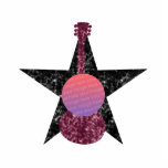 Grunge Guitar Photo Frame Standing Photo Sculpture<br><div class="desc">Grunge guitar photo sculpture frame. Customise with your own photo. Great gift idea for the music lover in your life.</div>