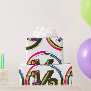 Grunge Half Symbol Wrapping Paper