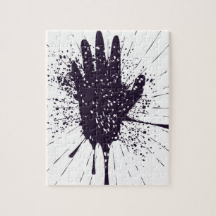 Grunge Hand with Gestures Jigsaw Puzzle