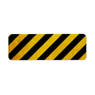 Grunge hazard stripe