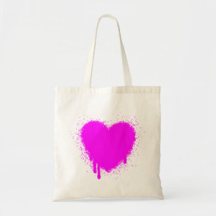 Grunge Heart - Magenta Tote Bag