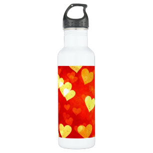 Grunge hearts 710 ml water bottle