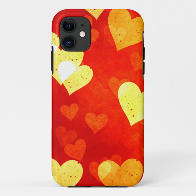 Grunge hearts Case-Mate iPhone case (Back)
