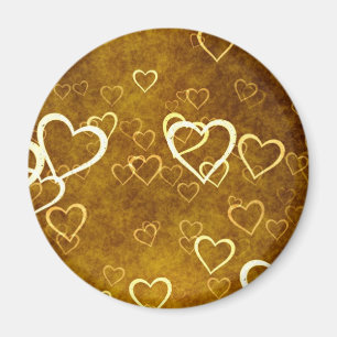 Grunge hearts magnet