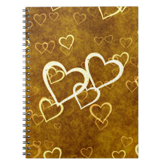 Grunge hearts notebook