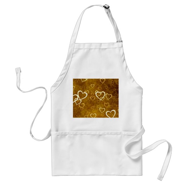 Grunge hearts standard apron (Front)