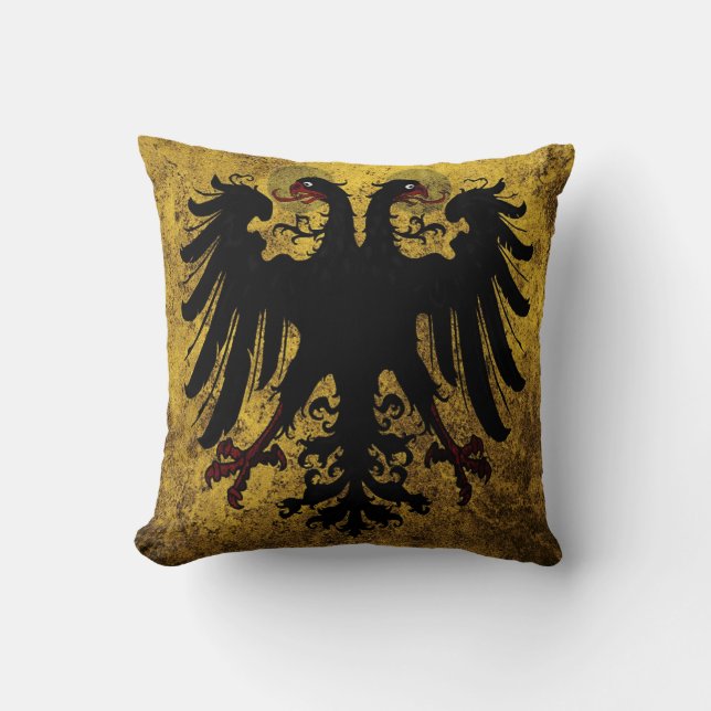 Grunge Holy Roman Empire Flag Cushion (Front)