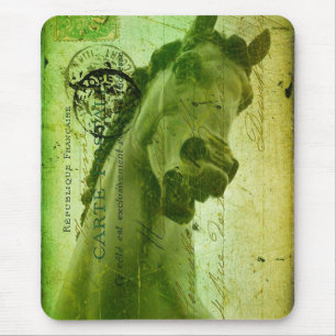 Grunge Horse Postcard-Like Mouse Mat