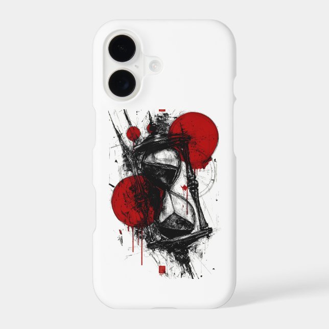 Grunge Hourglass Phone Case (Back)