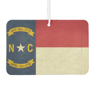 Grunge illustration of North Carolina Car Air Freshener