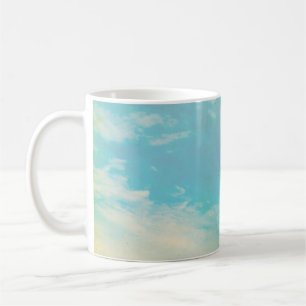 Grunge image of sky background. home decor, backgr coffee mug
