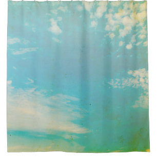 Grunge image of sky background. home decor, backgr shower curtain