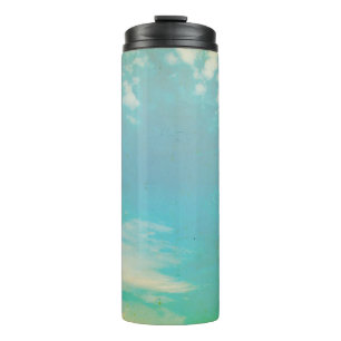 Grunge image of sky background. home decor, backgr thermal tumbler