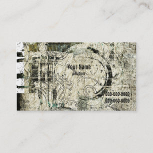grunge industrial business card