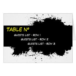 Grunge Ink Stain Placeholder Card Template